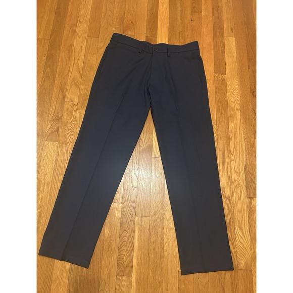 HAGGAR Mens 34x30 Blue  Golf Performance Dress‎ Pant Stretch Straight Flex - Picture 4 of 9